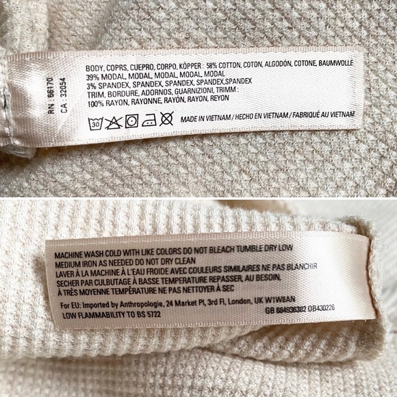 Anthropologie Waffle Knit Henley Dress by Saturday Sunday - Picture 3 of 5